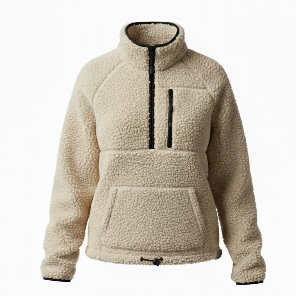 PINK Victoria’s Secret teddy half zip, medium
